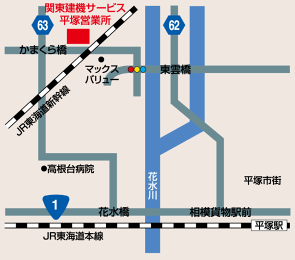 地図：平塚営業所